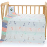 Giraffe, 6-Layer Muslin Baby Blanket - Soft Cotton Bedding for Infants and Toddlers, 110x110 cm,