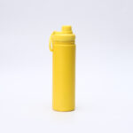 Yellow Portable Travel Thermos Bottle - Leakproof Stainless Steel Flask with Carry Handle (25oz - 750ml)