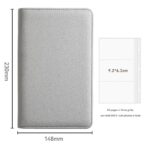 Gray PU Leather Zippered Photo Album - Holds 240 3 Prints"