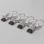 Black Stainless Steel Hanging Clips (35 PCS) - Strong Grip for Pants, Hats, Socks, Laundry