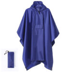 Blue 3-in-1 Multifunctional Outdoor Rain Poncho - Ground Mat & Shelter - Lightweight & Waterproof for Hiking & Camping