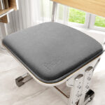 Memory Foam Student Seat Cushion - Pressure Relief, Non-Slip with Adjustable Straps for Healthy Posture(Rocket Gray 36x34cm)