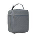 Dark grey Insulated Lunch Bag with Shoulder Strap - Portable & Large Capacity Thermal Bento Tote