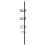 VEVOR 39" to 125" High Shower Corner Caddy Tension Pole Rust-Proof Tension Pole