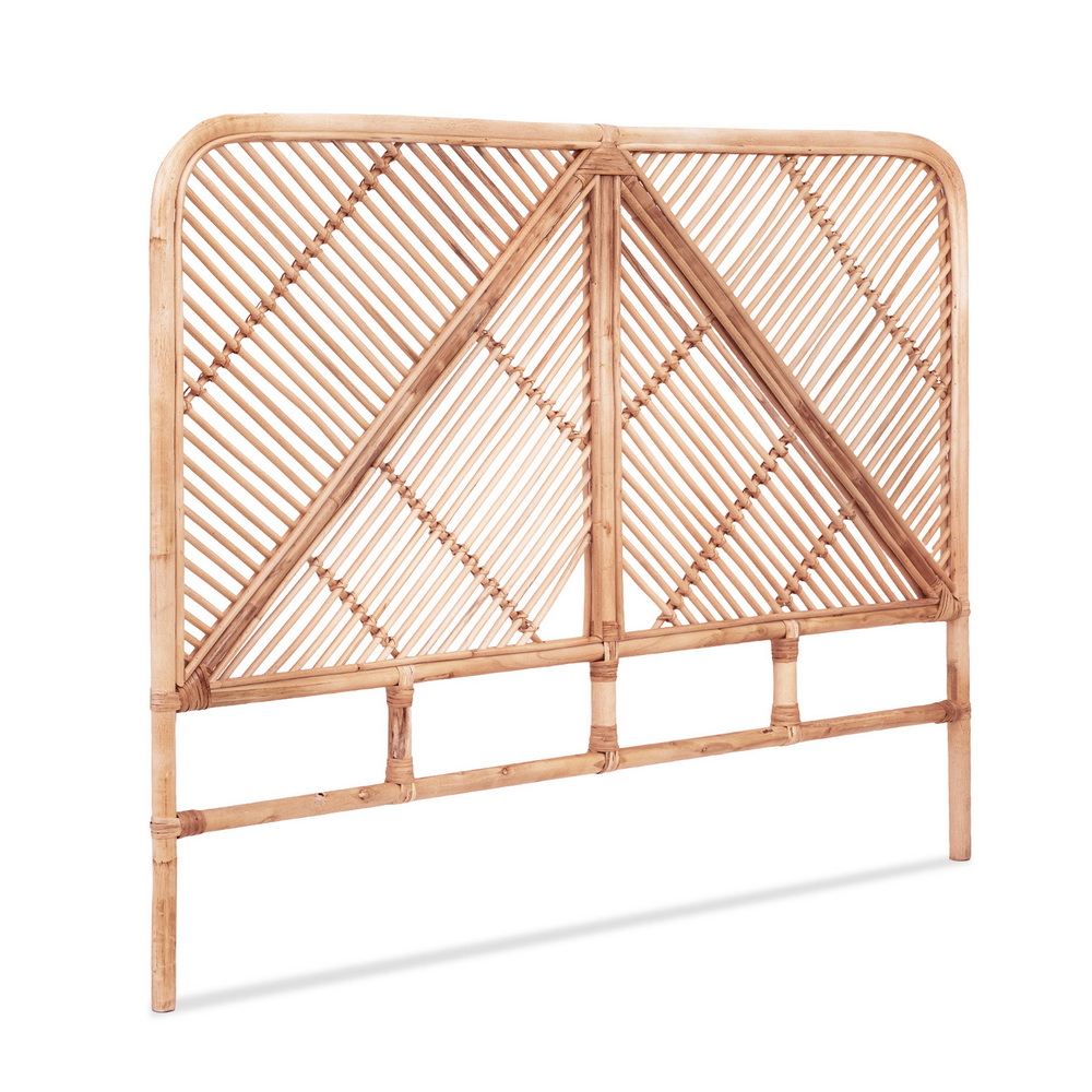 Artiss Bed Headboard Double Bedhead Rattan – FRED Pine