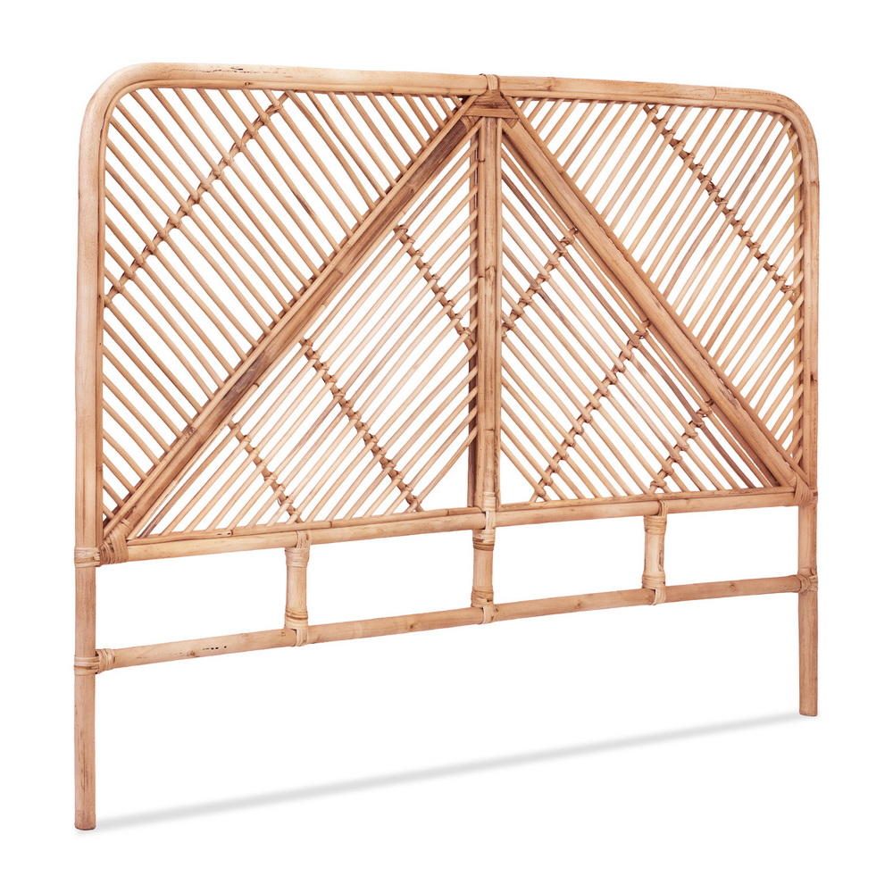 Artiss Bed Headboard Queen Bedhead Rattan – FRED Pine