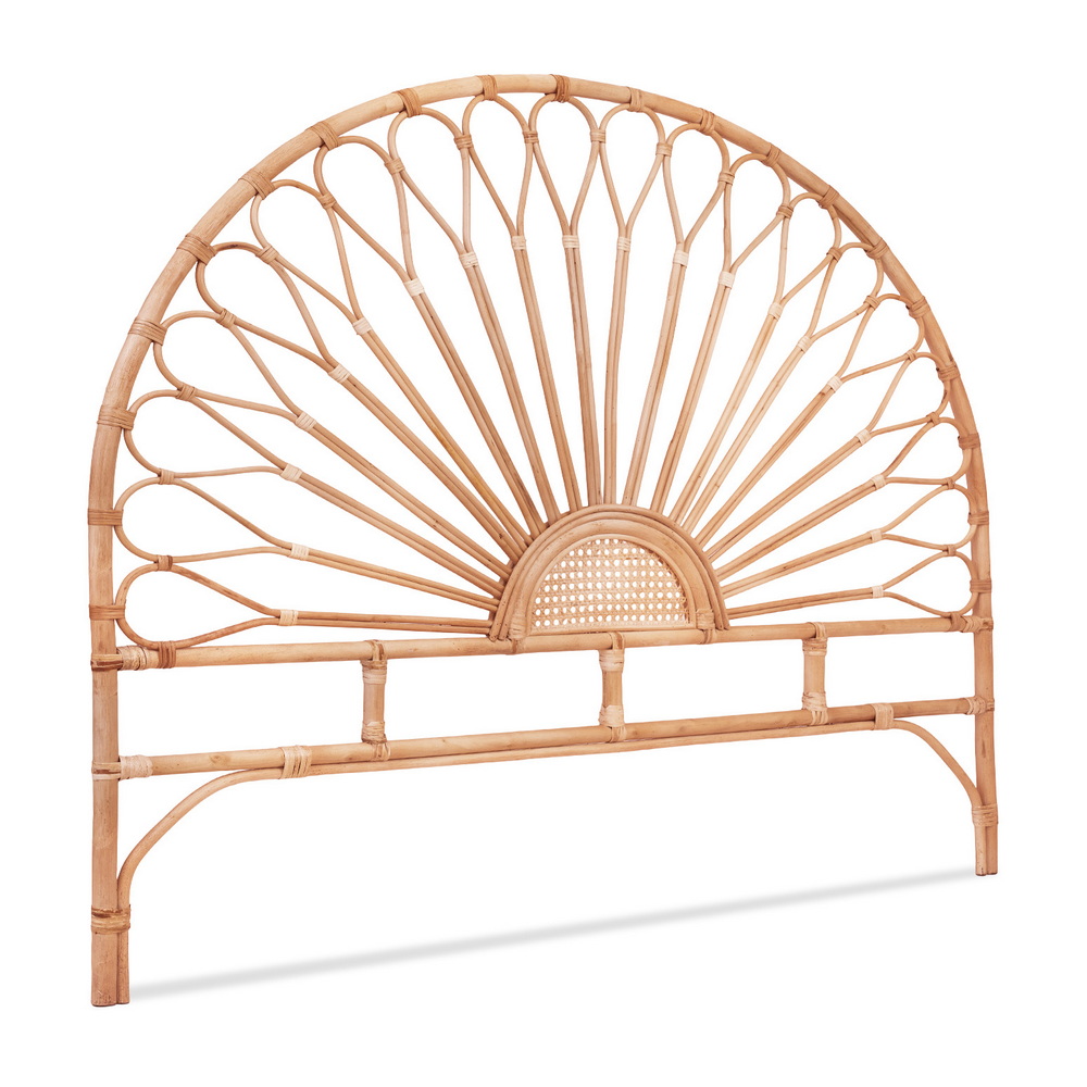 Artiss Bed Headboard Queen Bedhead Rattan – MARI Pine
