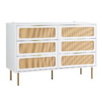 Artiss Chest of 6 Drawers Lowboy Cabinet White