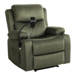 Artiss Recliner Chair Heated Massage Chair with Phone Holder Velvet