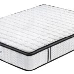 Ergopedic Mattress 5 Zone Latex Pocket Spring Mattress In A Box 30cm - King Single - White  Grey  Black