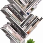 CARLA HOME 5-Tier Tree Bookshelf Storage Rack for Home Office or Bedroom (White)