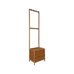 42x165cm Wooden Hall Stand Modern Style Minimalist Home Floor Coat Rack with Drawer