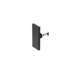 170x90cm Frameless Glass Sliding Corner Shower – With Black Rail and U-bracket for Contemporary Bathrooms